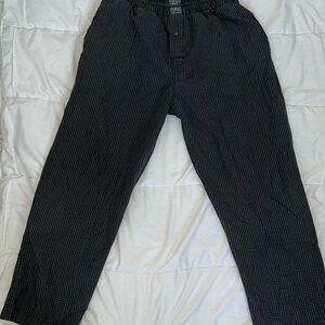Men's Black Checkered Pants